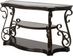 Cocktail Coffee Table Sofa Tea Table Glass Desktop Marble Paper Middle Shelf Coated Metal Legs
