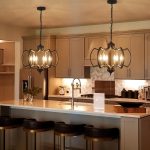 Black Gold Farmhouse Chandelier Industrial Country Retro Style Bat Shape with 6 Lights for Kitchen, Living Room, Foyer, Bedroom, Entryway, Dining Room - 20 Inch