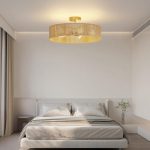 24" Vintage Bohemian Chandelier, Open Rattan Frame Chic, Flush Mount Ceiling Light Fixture, Premium Metal Crafted, Suitable for Living Room, Bedroom and More